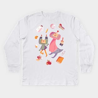 Space Treasures - Katamari Kids Long Sleeve T-Shirt